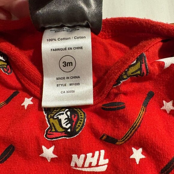Ottawa Senators NHL Hockey Baby body suit Size 3m - Picture 6 of 7